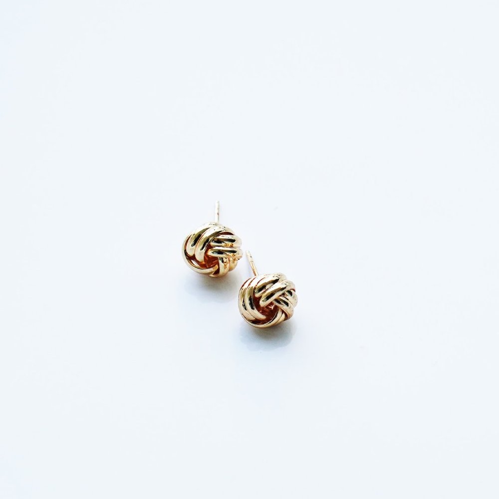 Gold Fill Love Knot earrings